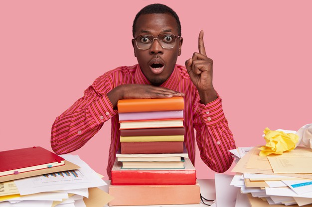 Man thinking about an idea